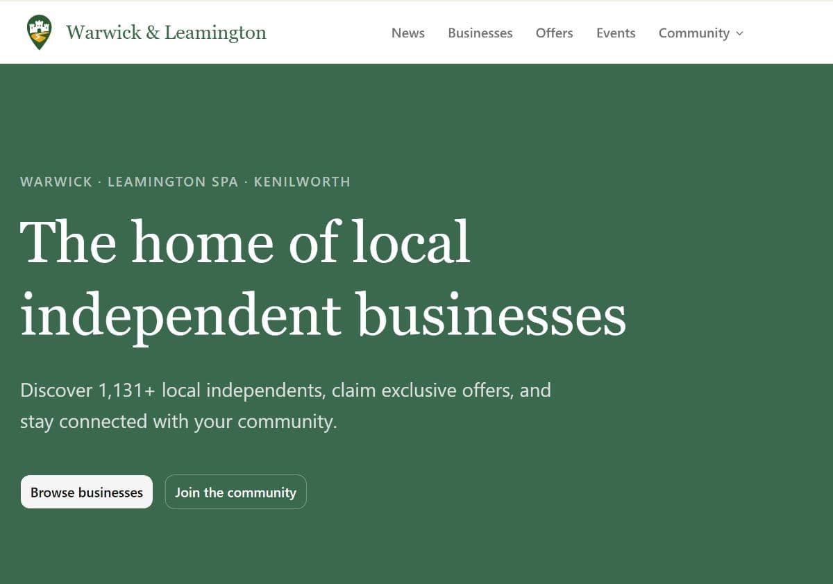 Welcome to Warwick & Leamington
